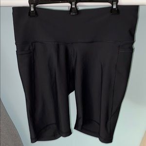 Old Navy Black Active Biker Shorts w/ Pockets XL